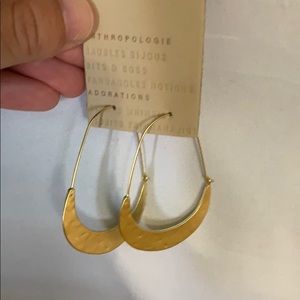 Gold Anthropologie earrings